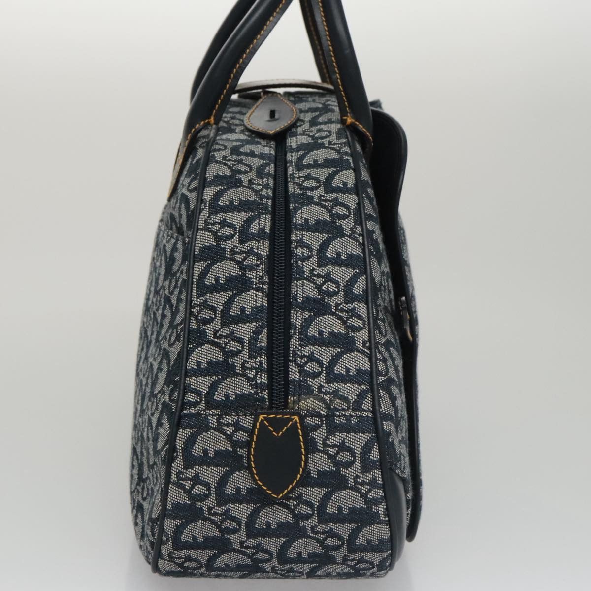 Dior Double Saddle Navy Canvas Handbag (Pre-Owned) Size ONE SIZE - 4 Thumbnail