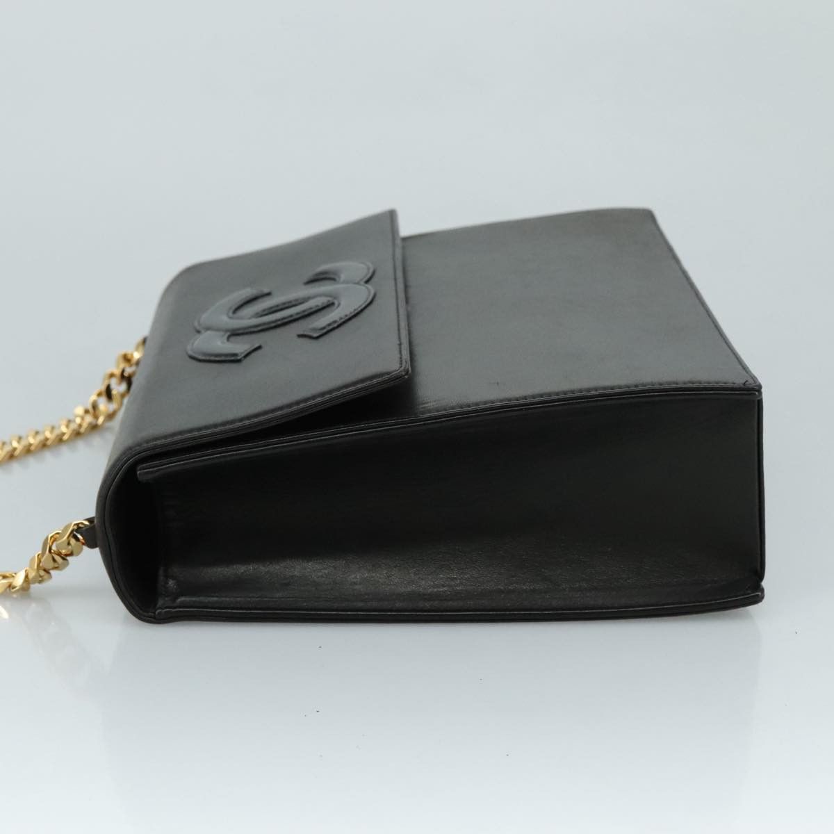 Chanel Cc Black Leather Handbag (Pre-Owned) Size ONE SIZE - 3 Thumbnail