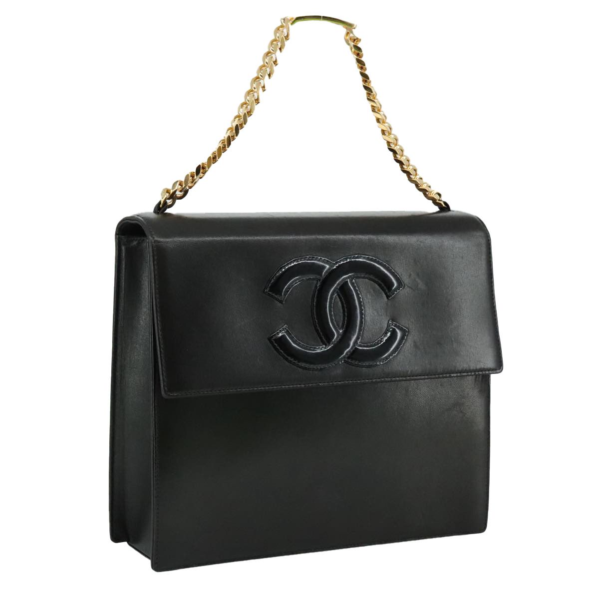 Chanel Cc Black Leather Handbag (Pre-Owned) Size ONE SIZE - 16 Thumbnail