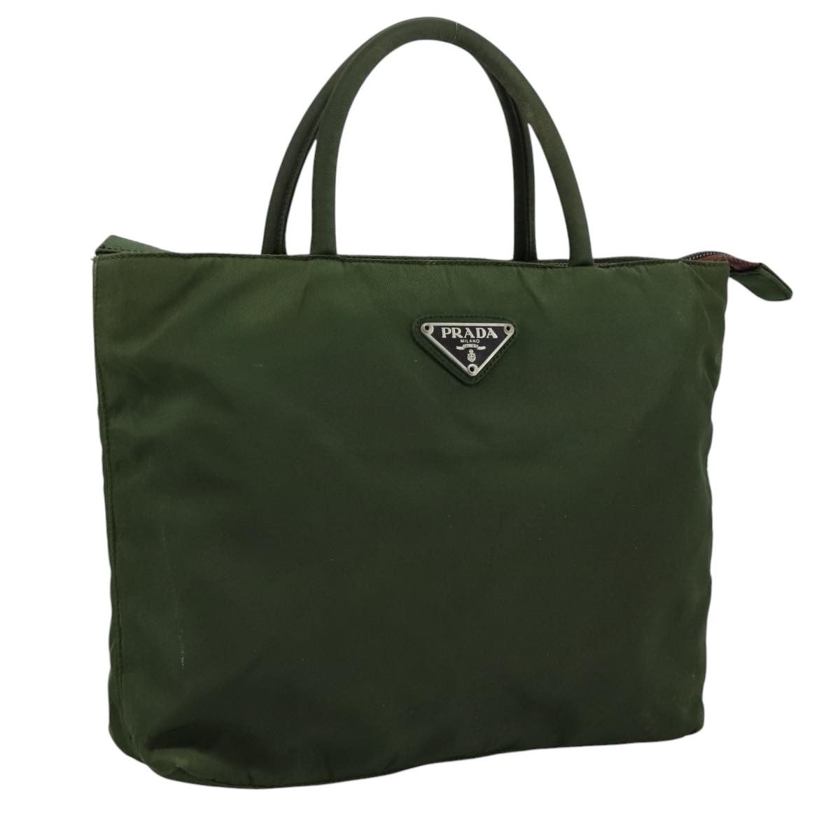 Prada Khaki Synthetic Handbag (Pre-Owned) Size ONE SIZE - 16 Thumbnail