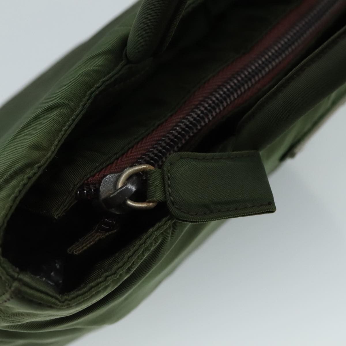 Prada Khaki Synthetic Handbag (Pre-Owned) Size ONE SIZE - 11 Thumbnail