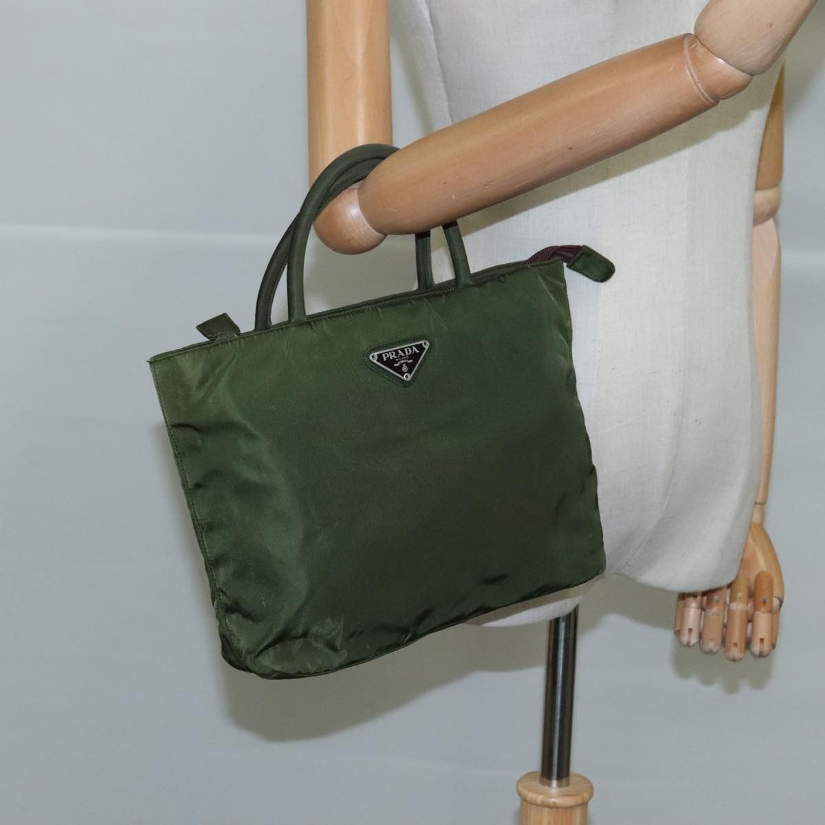 Prada Khaki Synthetic Handbag (Pre-Owned) Size ONE SIZE - 15 Thumbnail