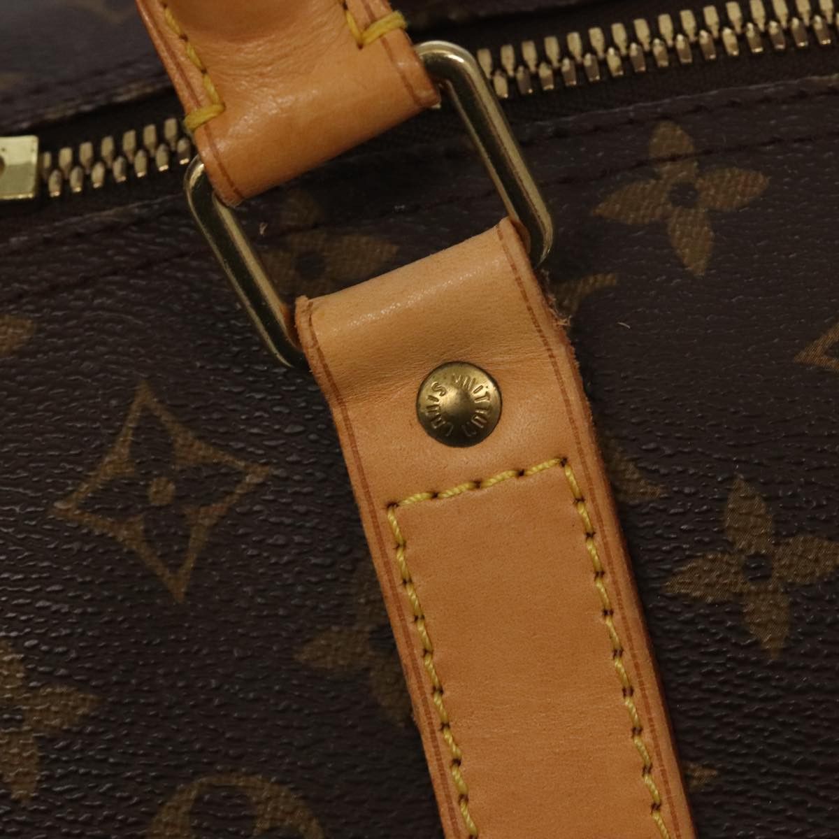 Louis Vuitton Keepall 60 Brown Canvas Travel Bag (Pre-Owned) Size ONE SIZE - 9 Thumbnail
