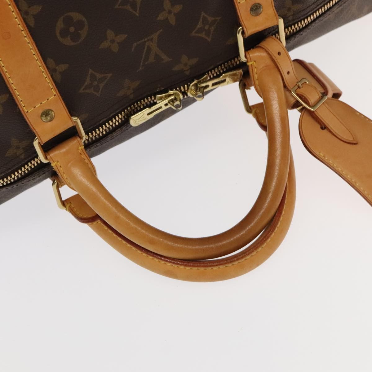 Louis Vuitton Keepall 60 Brown Canvas Travel Bag (Pre-Owned) Size ONE SIZE - 10 Thumbnail