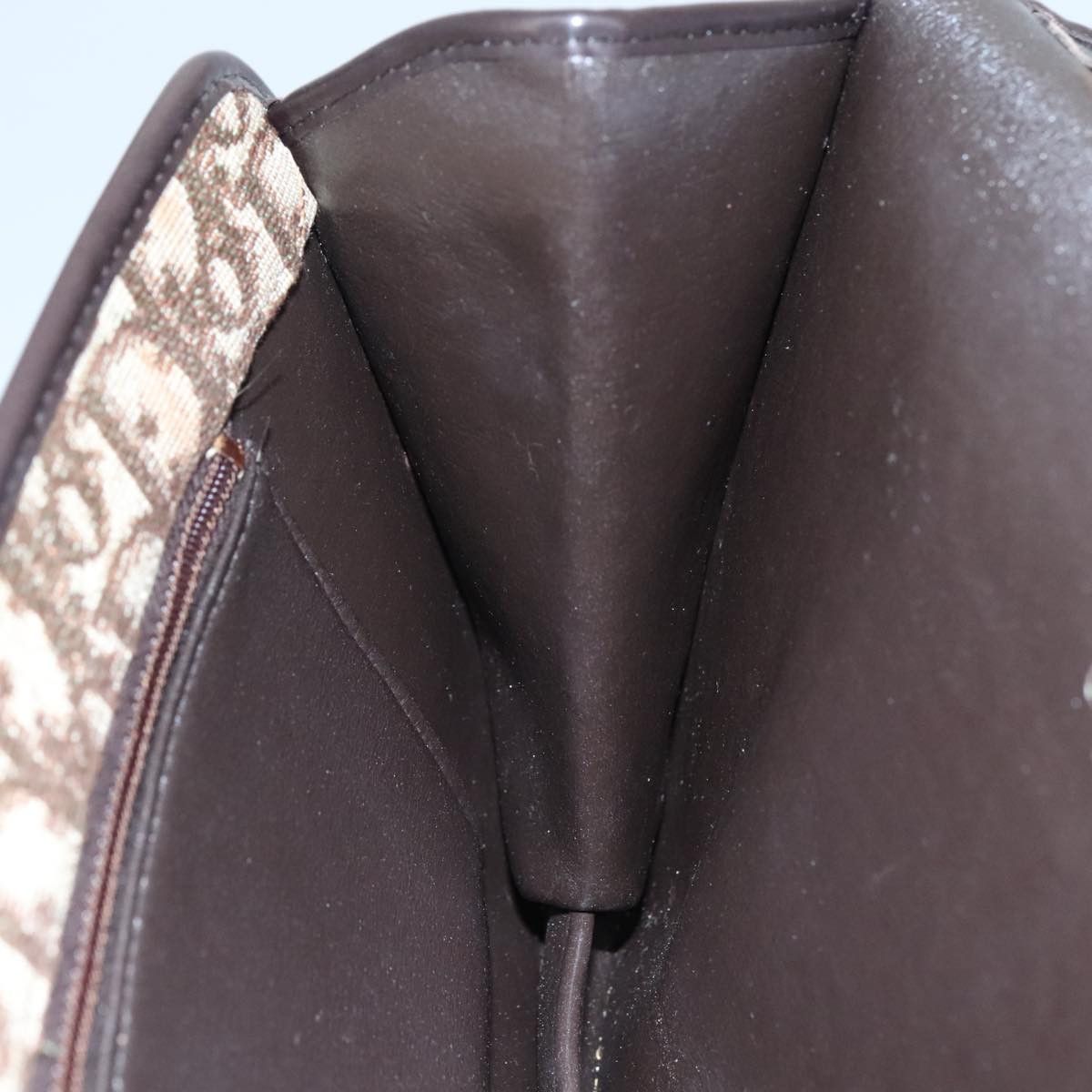 Dior Trotter Brown Canvas Clutch Bag (Pre-Owned) Size ONE SIZE - 17 Thumbnail