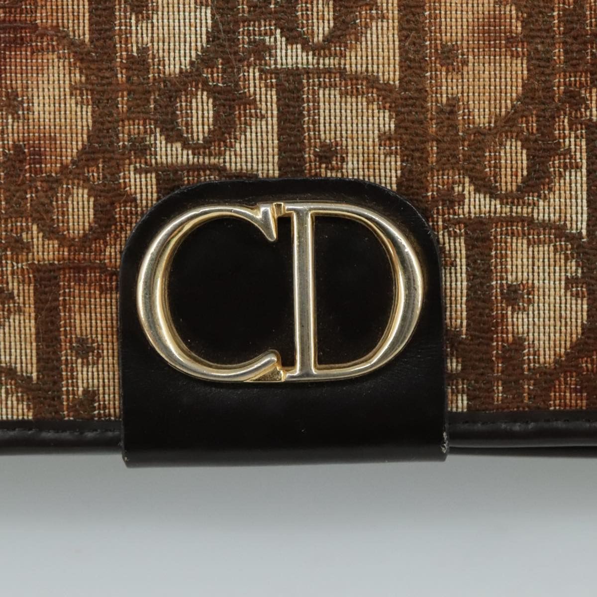 Dior Trotter Brown Canvas Clutch Bag (Pre-Owned) Size ONE SIZE - 9 Thumbnail