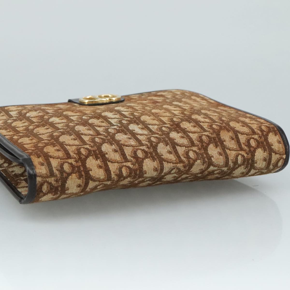 Dior Trotter Brown Canvas Clutch Bag (Pre-Owned) Size ONE SIZE - 13 Thumbnail