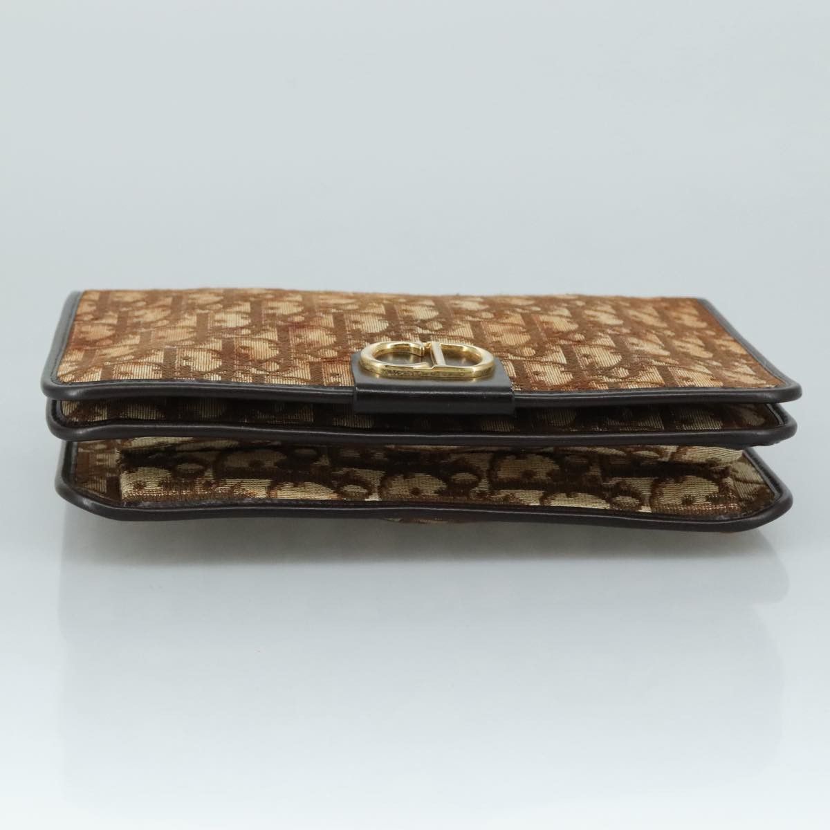 Dior Trotter Brown Canvas Clutch Bag (Pre-Owned) Size ONE SIZE - 14 Thumbnail