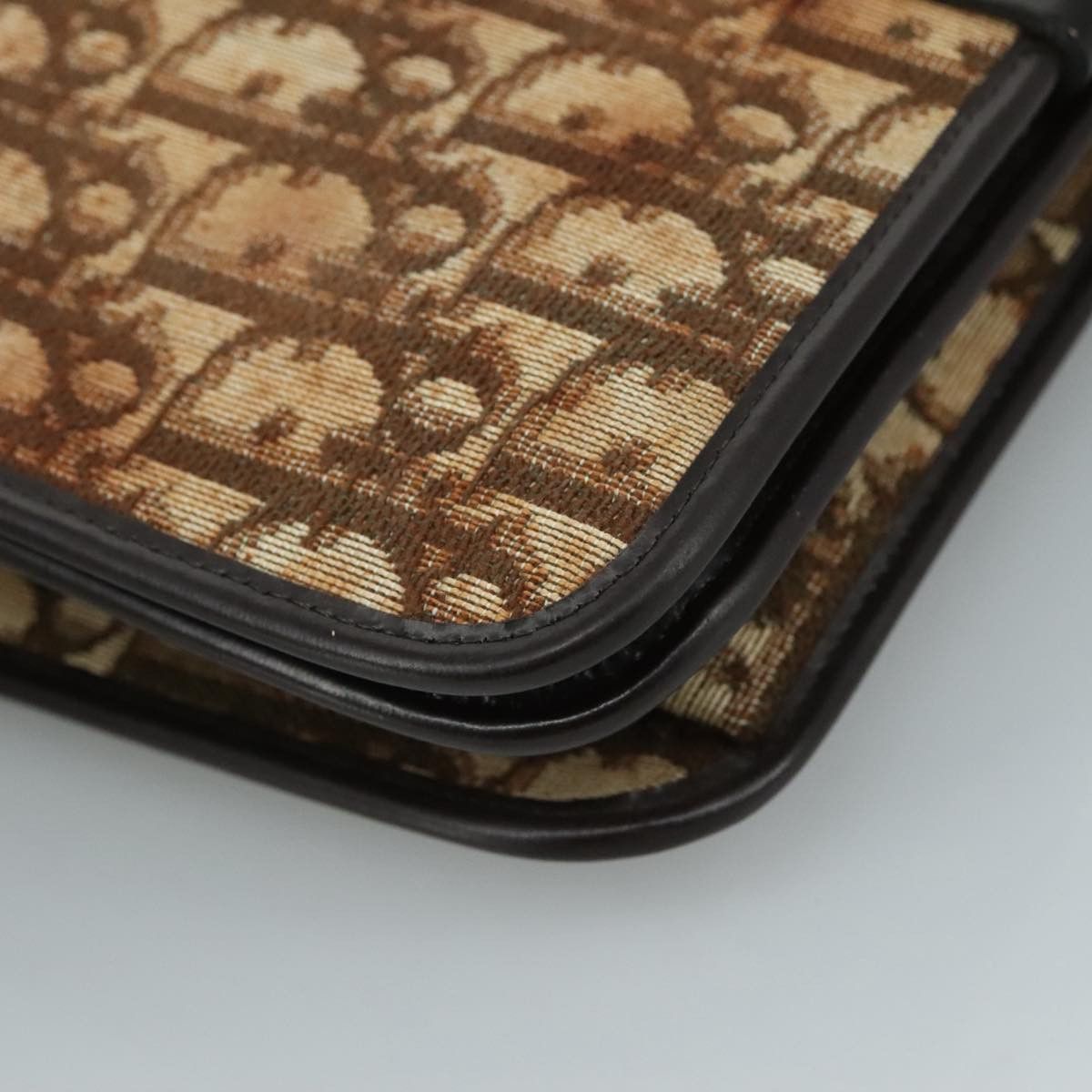 Dior Trotter Brown Canvas Clutch Bag (Pre-Owned) Size ONE SIZE - 6 Thumbnail