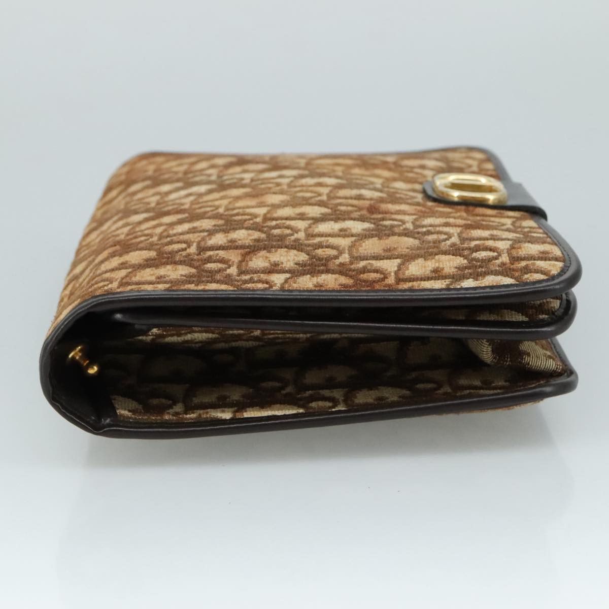 Dior Trotter Brown Canvas Clutch Bag (Pre-Owned) Size ONE SIZE - 4 Thumbnail