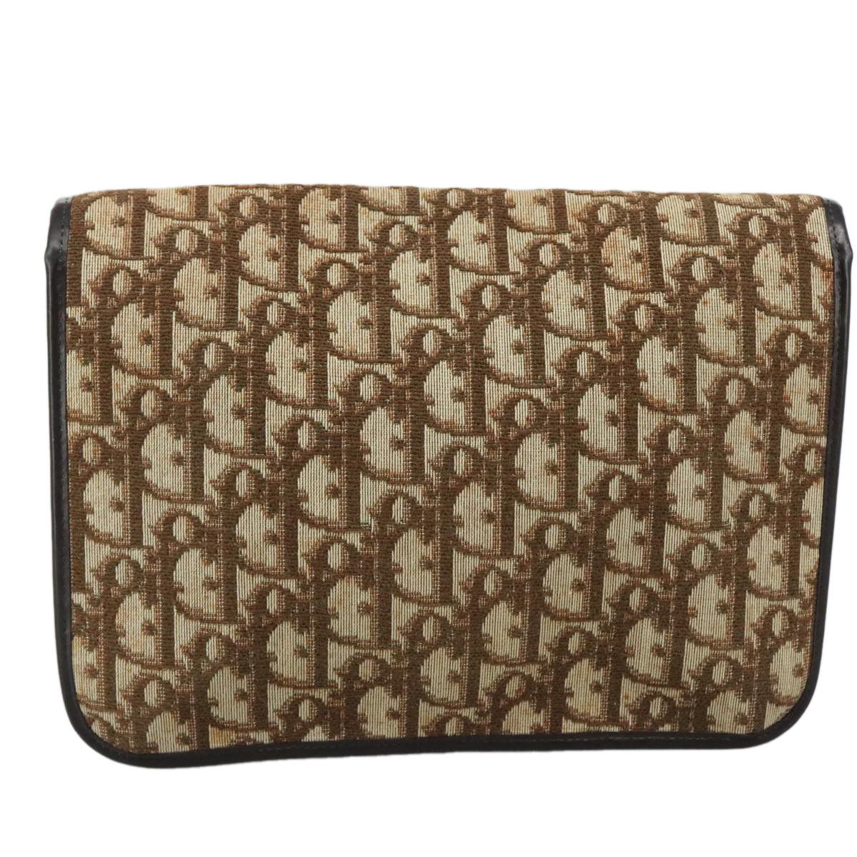 Dior Trotter Brown Canvas Clutch Bag (Pre-Owned) Size ONE SIZE - 2 Thumbnail