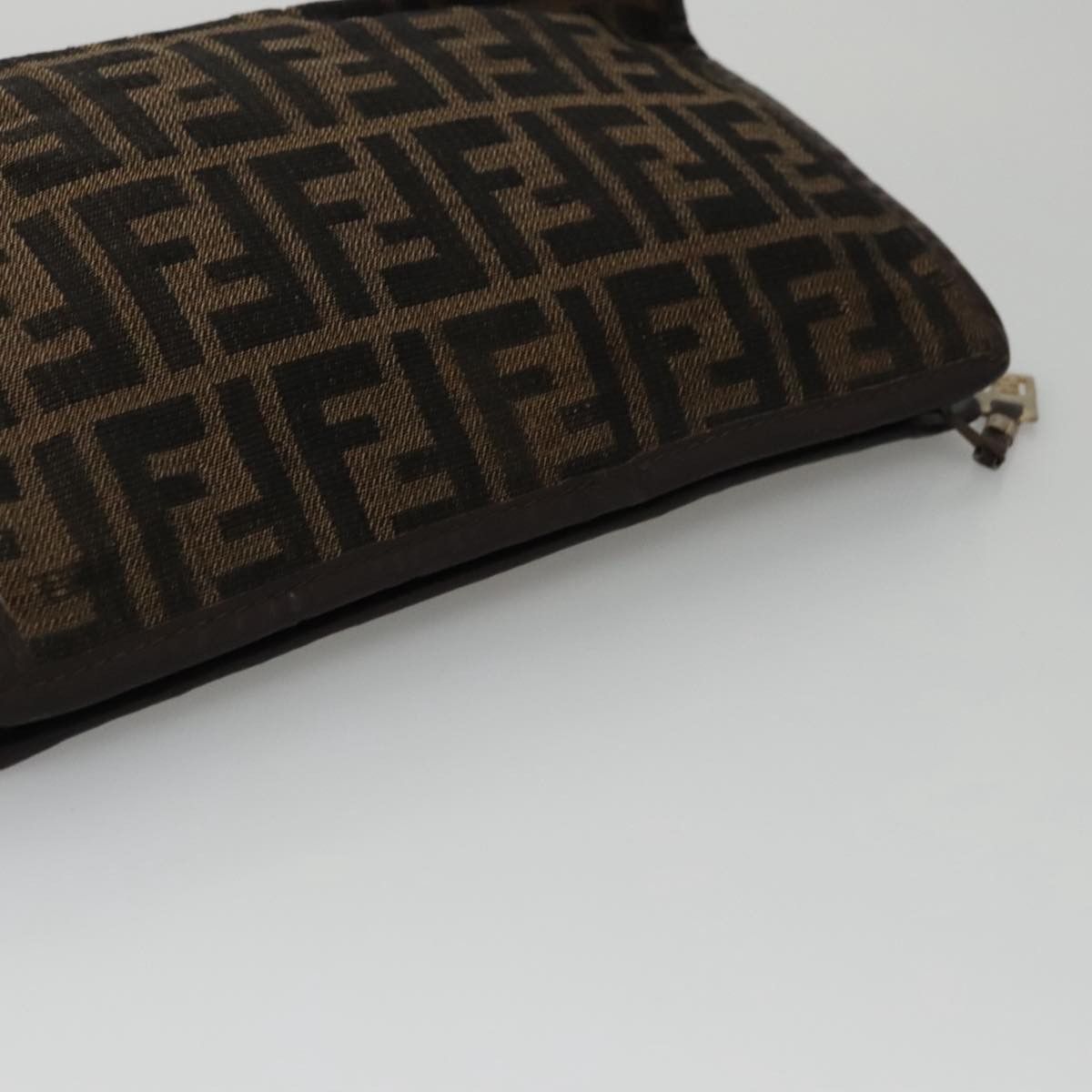 Fendi Zucca Brown Canvas Clutch Bag (Pre-Owned) Size ONE SIZE - 13 Thumbnail