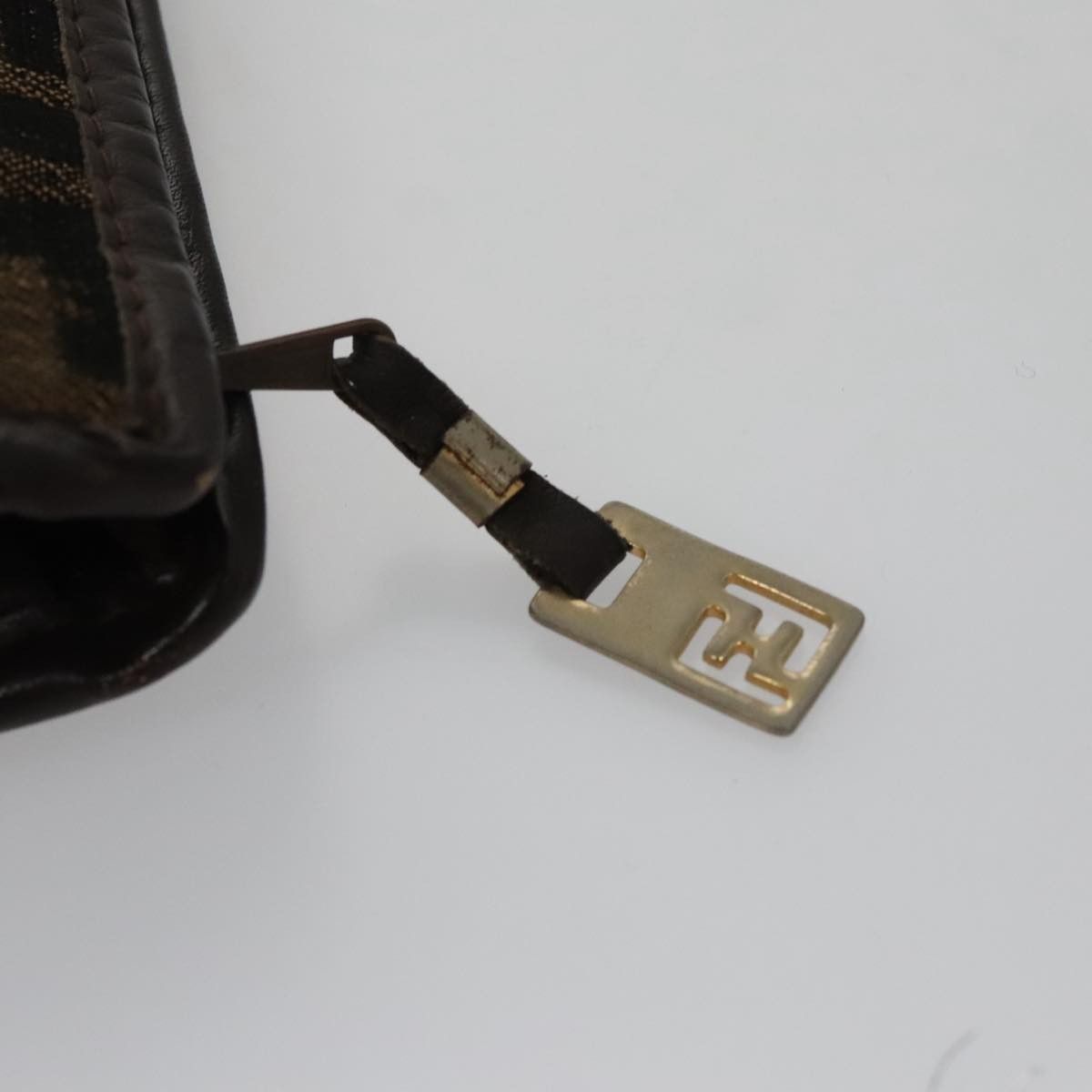 Fendi Zucca Brown Canvas Clutch Bag (Pre-Owned) Size ONE SIZE - 9 Thumbnail