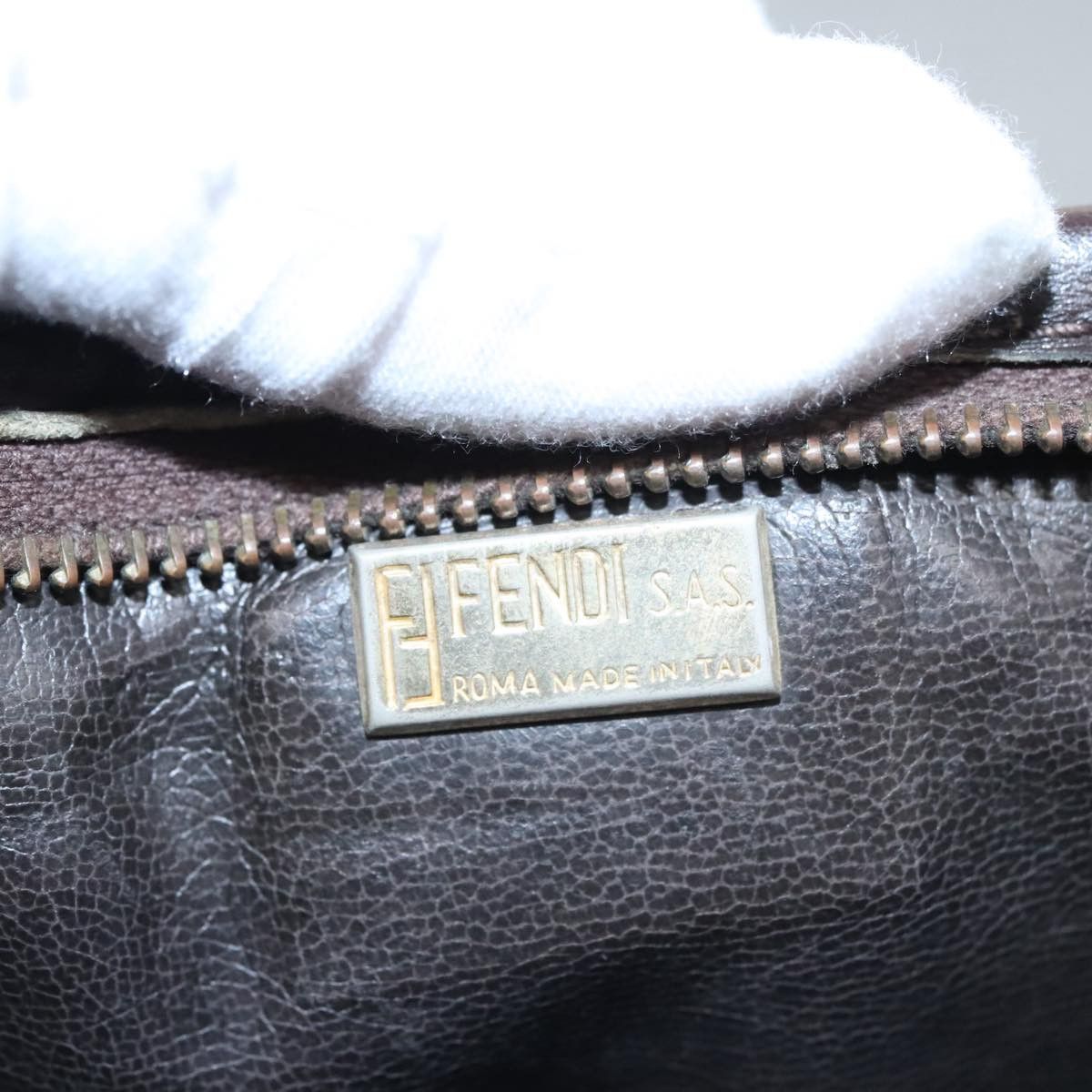 Fendi Zucca Brown Canvas Clutch Bag (Pre-Owned) Size ONE SIZE - 11 Thumbnail