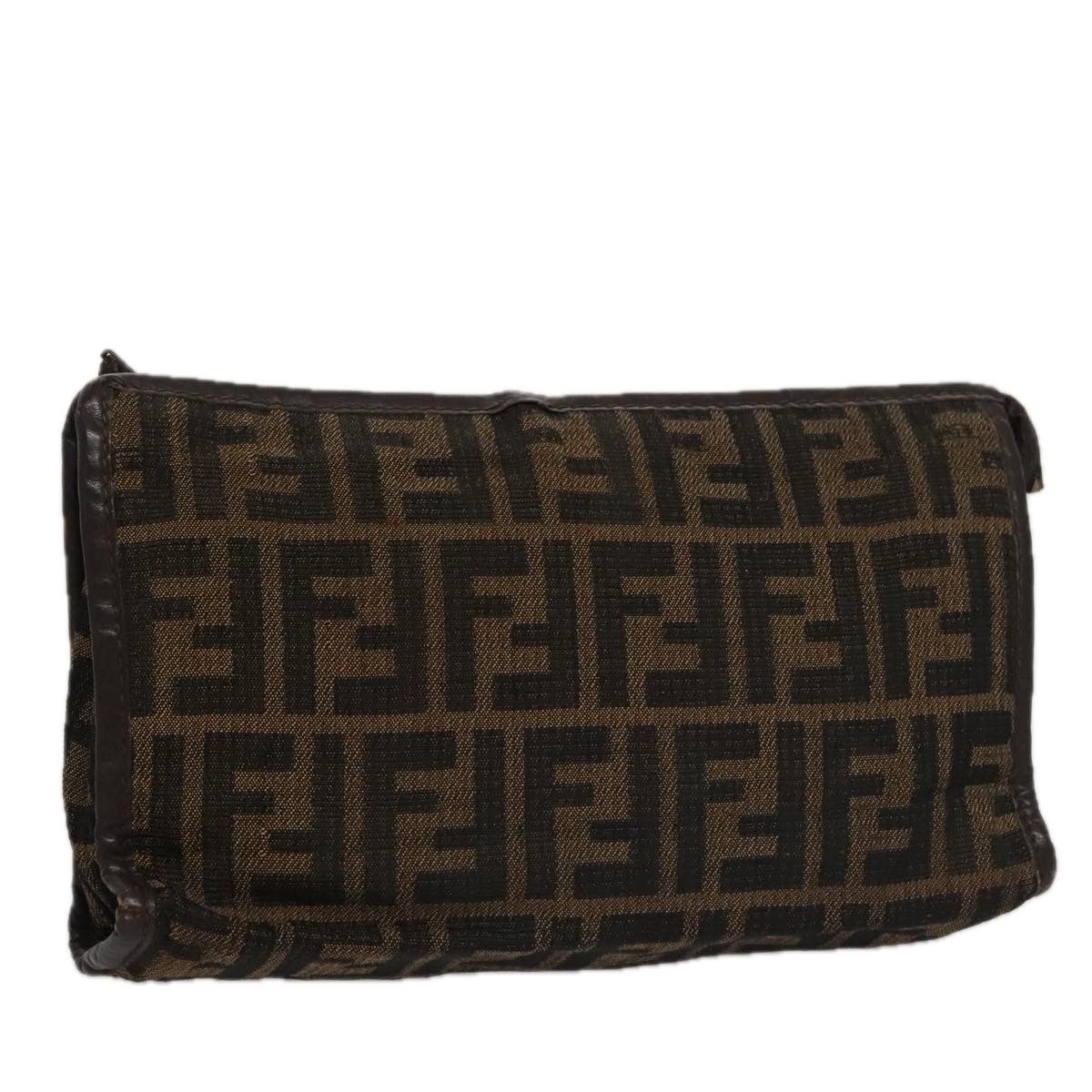 Fendi Zucca Brown Canvas Clutch Bag (Pre-Owned) Size ONE SIZE - 12 Thumbnail