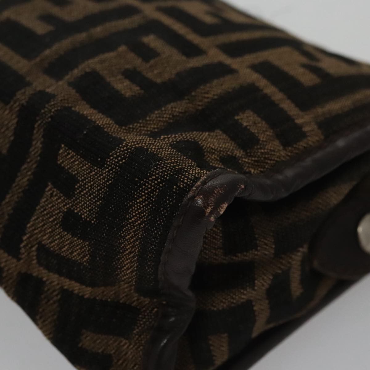 Fendi Zucca Brown Canvas Clutch Bag (Pre-Owned) Size ONE SIZE - 6 Thumbnail