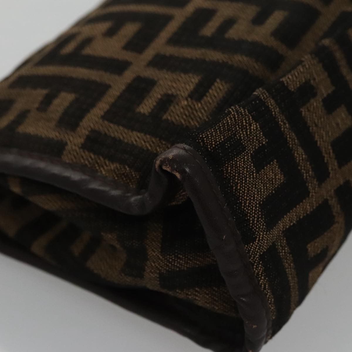 Fendi Zucca Brown Canvas Clutch Bag (Pre-Owned) Size ONE SIZE - 5 Thumbnail