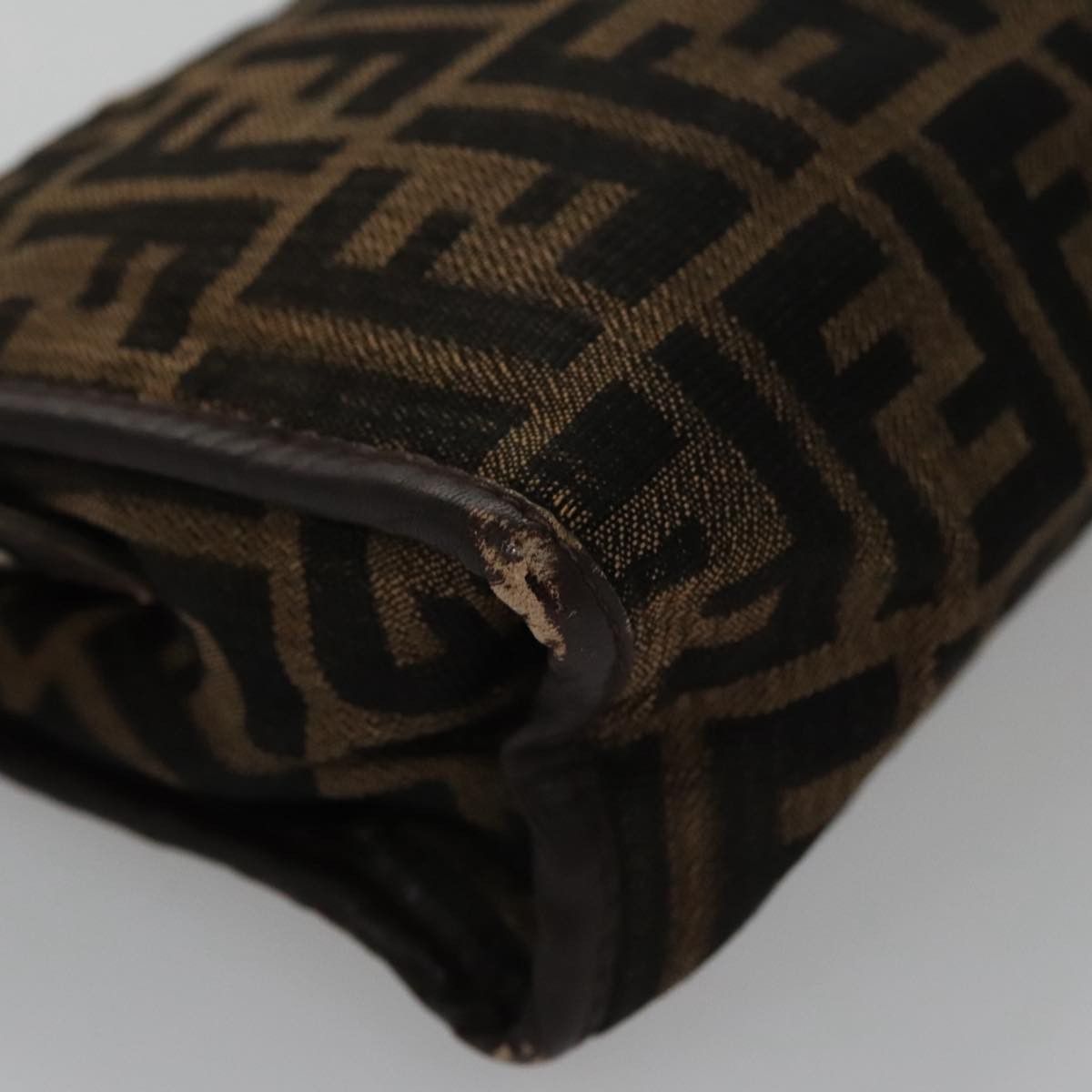 Fendi Zucca Brown Canvas Clutch Bag (Pre-Owned) Size ONE SIZE - 7 Thumbnail
