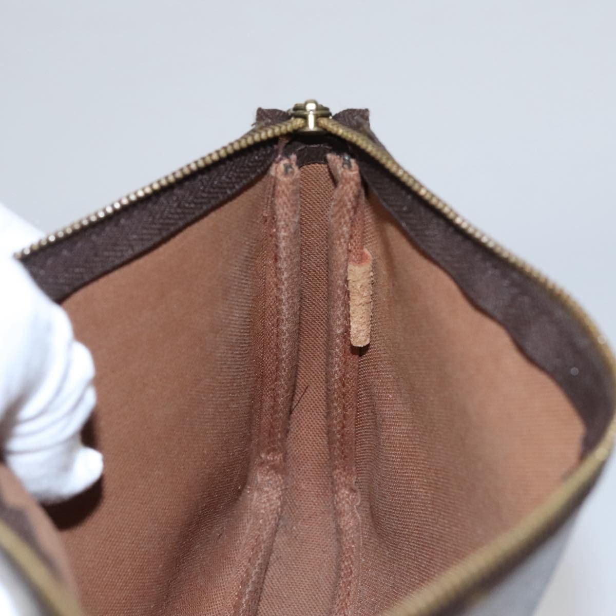Louis Vuitton Pochette Accessoire Brown Canvas Clutch Bag (Pre-Owned) Size ONE SIZE - 18 Thumbnail