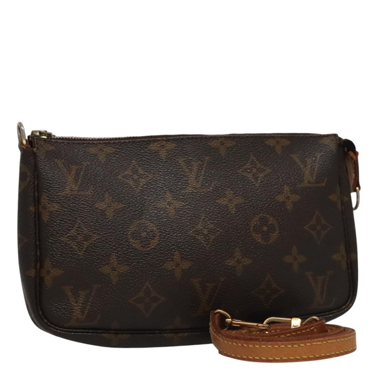 Louis Vuitton Pochette Accessoire Brown Canvas Clutch Bag (Pre-Owned) Size ONE SIZE - 14 Thumbnail