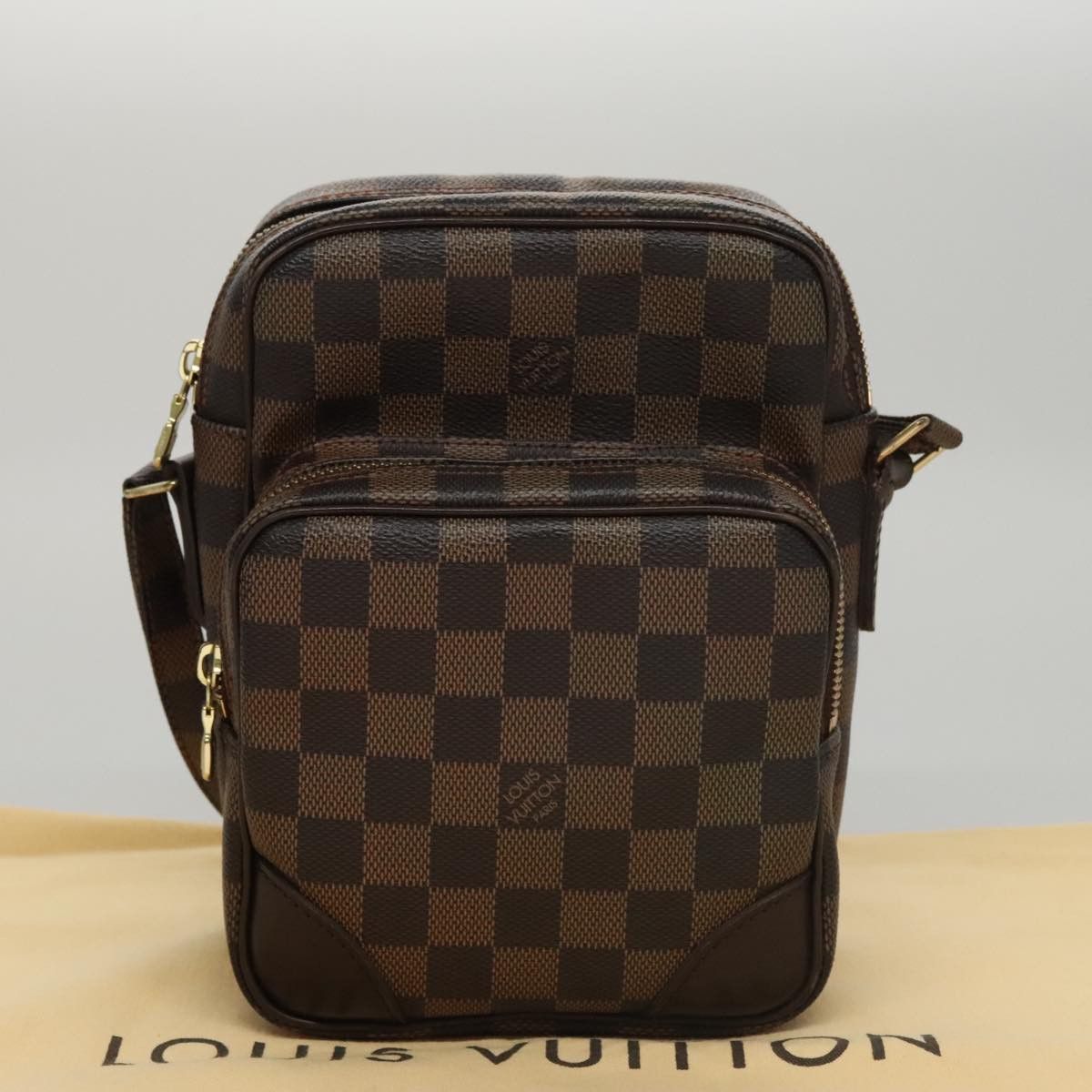 Louis Vuitton Amazon Brown Canvas Shoulder Bag (Pre-Owned) Size ONE SIZE - 16 Thumbnail
