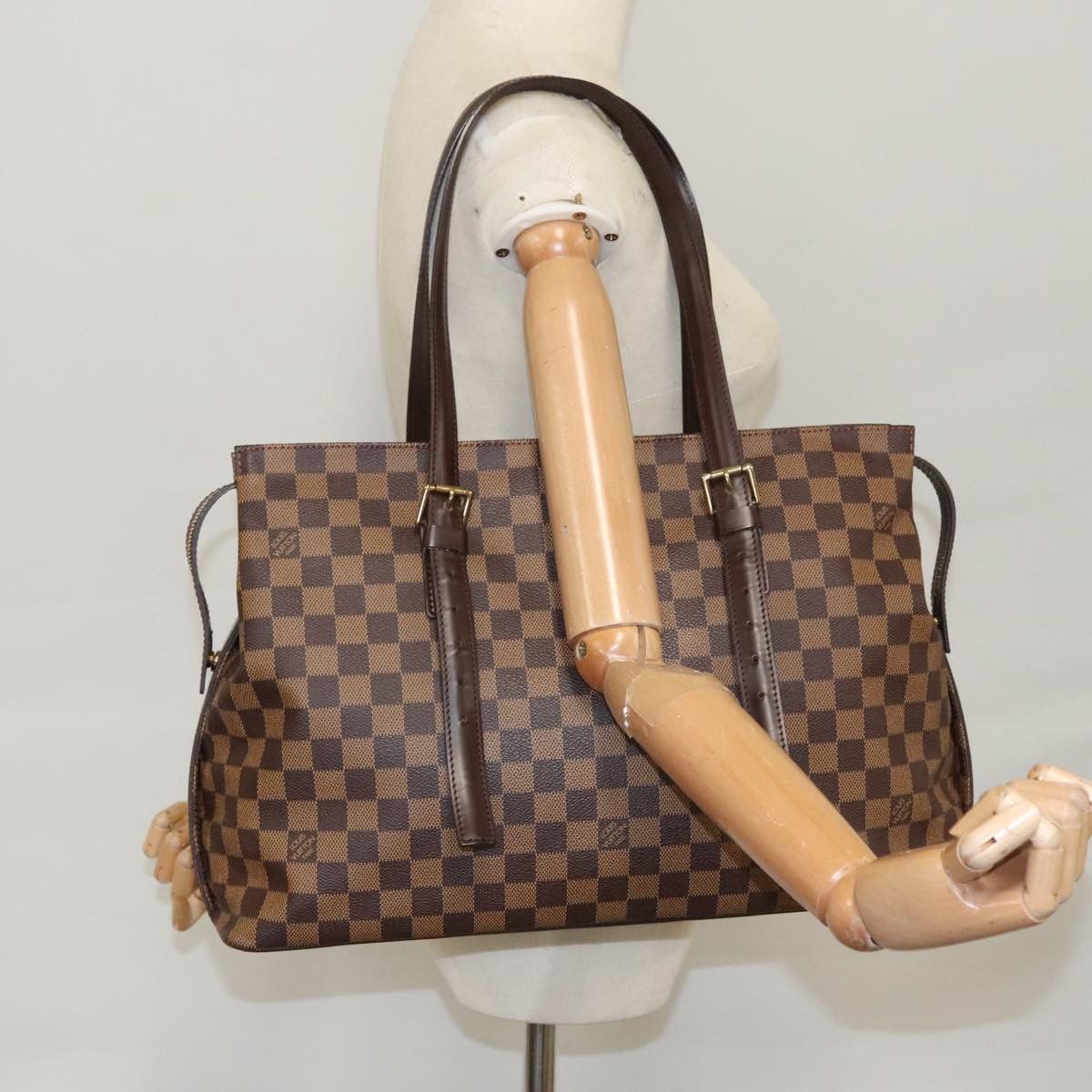 Louis Vuitton Chelsea Brown Canvas Tote Bag (Pre-Owned) Size ONE SIZE - 20 Thumbnail