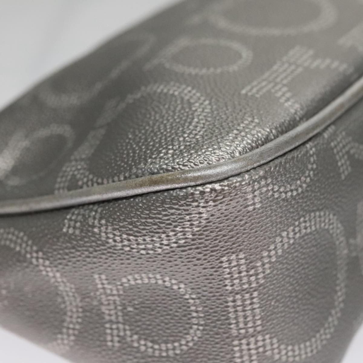 Salvatore Ferragamo Gancini Grey Leather Clutch Bag (Pre-Owned) Size ONE SIZE - 8 Thumbnail