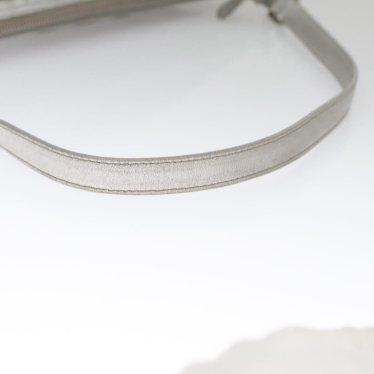 Salvatore Ferragamo Gancini Grey Leather Clutch Bag (Pre-Owned) Size ONE SIZE - 4 Thumbnail