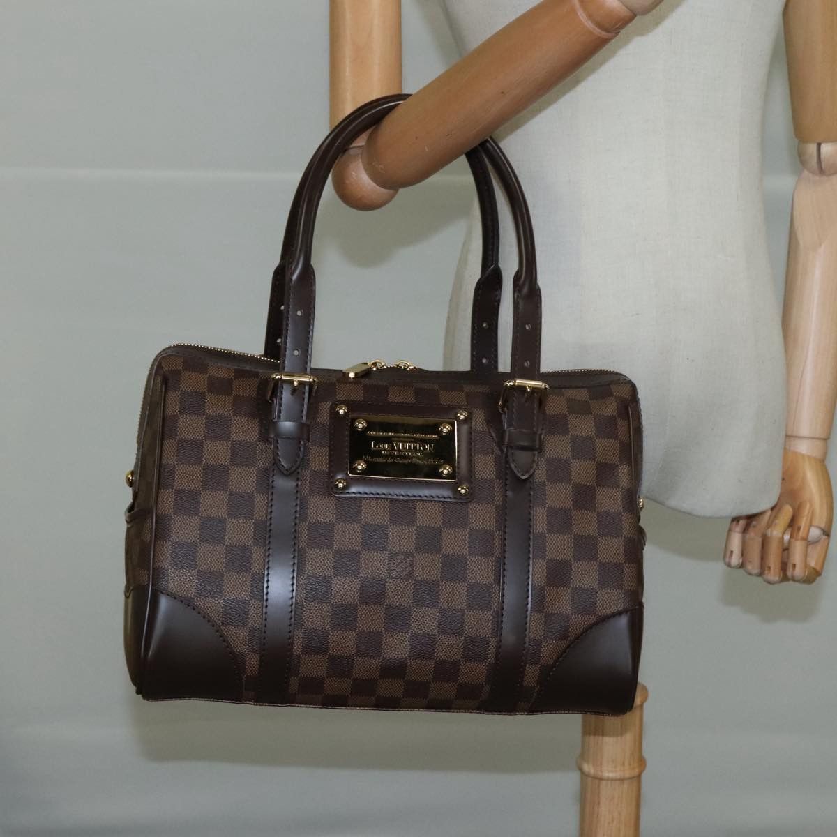 Louis Vuitton Berkeley Brown Canvas Handbag (Pre-Owned) Size ONE SIZE - 18 Thumbnail