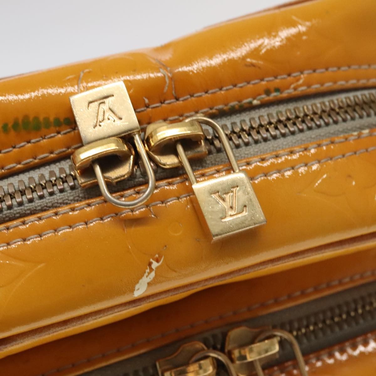 Wooster Yellow Patent Leather Clutch Bag (Pre-Owned)