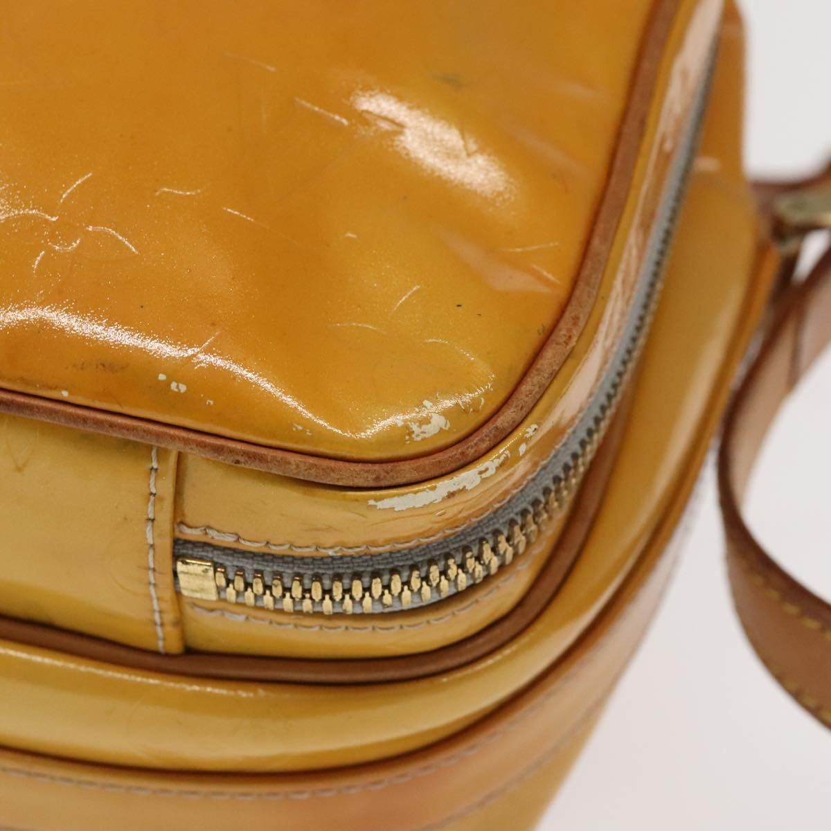 Wooster Yellow Patent Leather Clutch Bag (Pre-Owned)