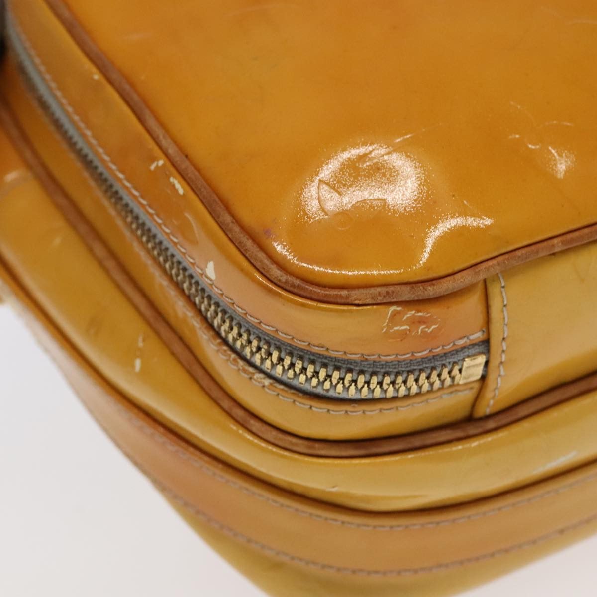 Wooster Yellow Patent Leather Clutch Bag (Pre-Owned)