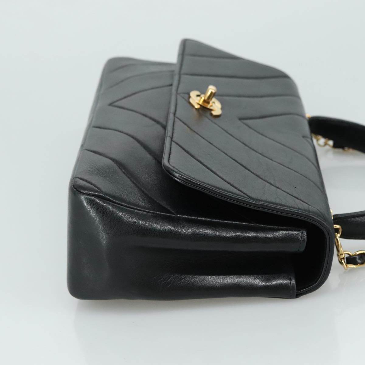 Chanel Coco Handle Black Leather Handbag (Pre-Owned) Size ONE SIZE - 3 Thumbnail