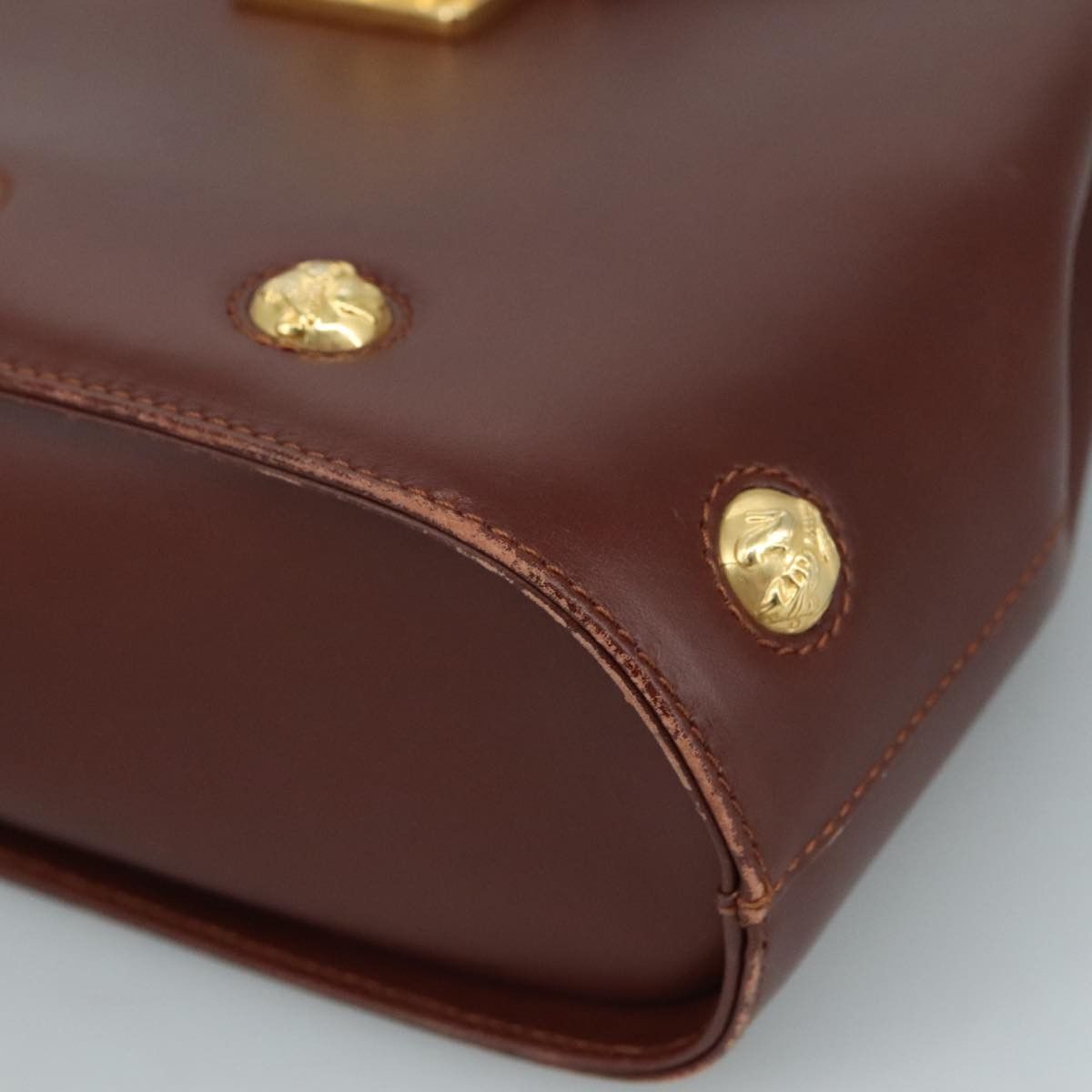 Salvatore Ferragamo Brown Leather Handbag (Pre-Owned) Size ONE SIZE - 7 Thumbnail