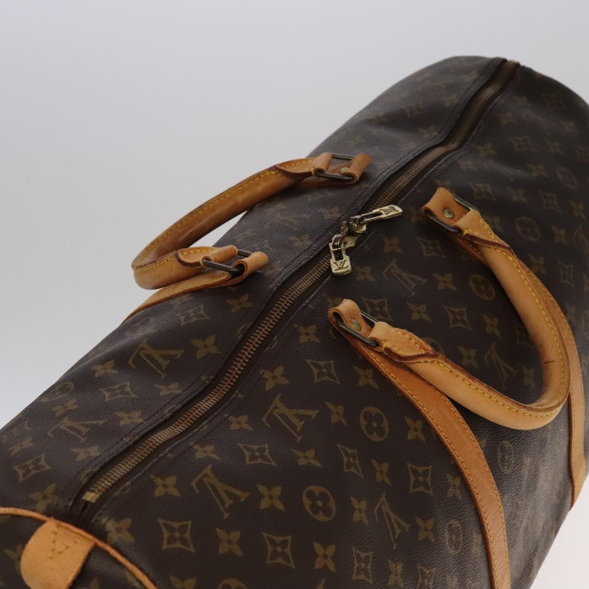 Louis Vuitton Keepall Bandoulière 60 Brown Canvas Travel Bag (Pre-Owned) Size ONE SIZE - 19 Thumbnail