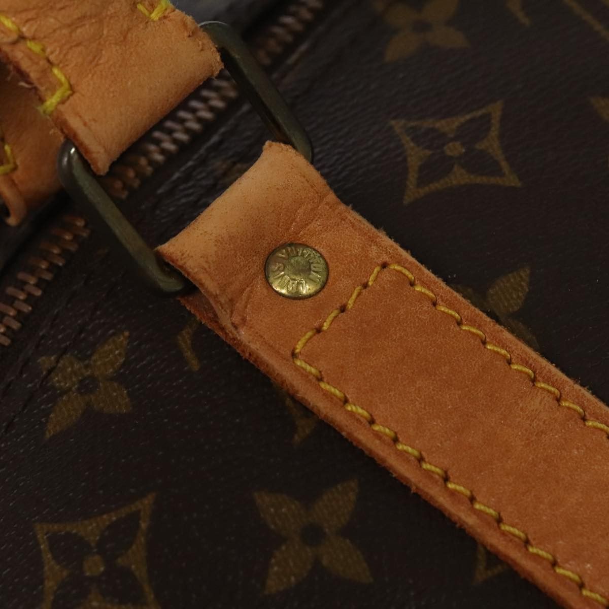 Louis Vuitton Keepall Bandoulière 60 Brown Canvas Travel Bag (Pre-Owned) Size ONE SIZE - 12 Thumbnail