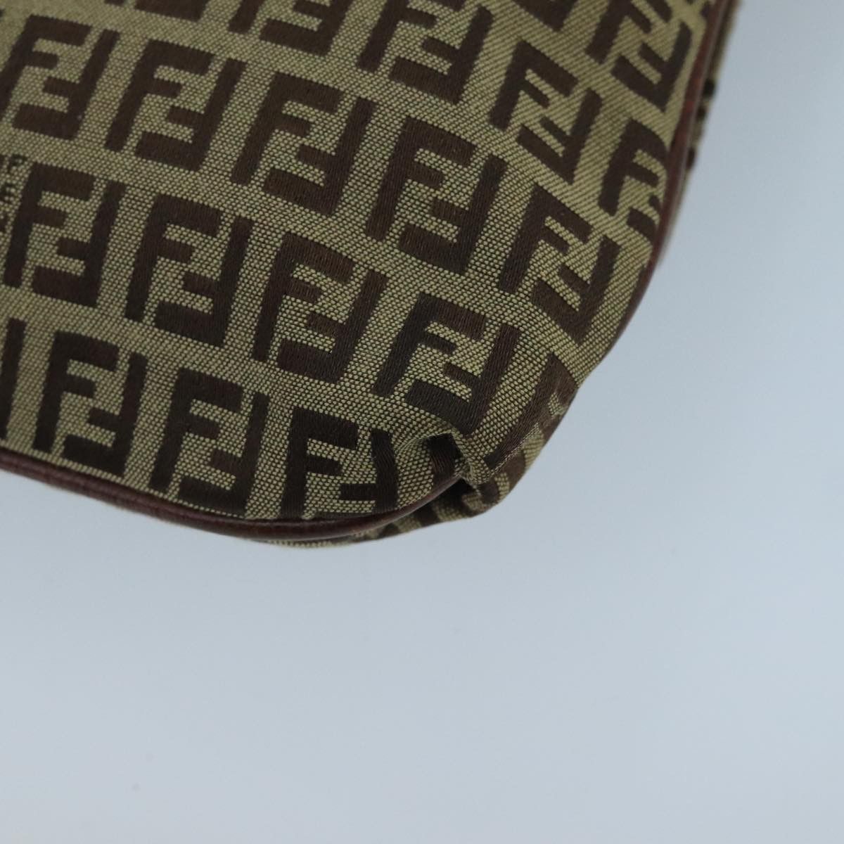 Fendi Zucchino Brown Canvas Shoulder Bag (Pre-Owned) Size ONE SIZE - 9 Thumbnail