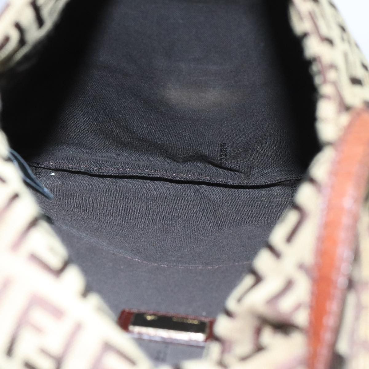 Fendi Zucchino Brown Canvas Shoulder Bag (Pre-Owned) Size ONE SIZE - 13 Thumbnail