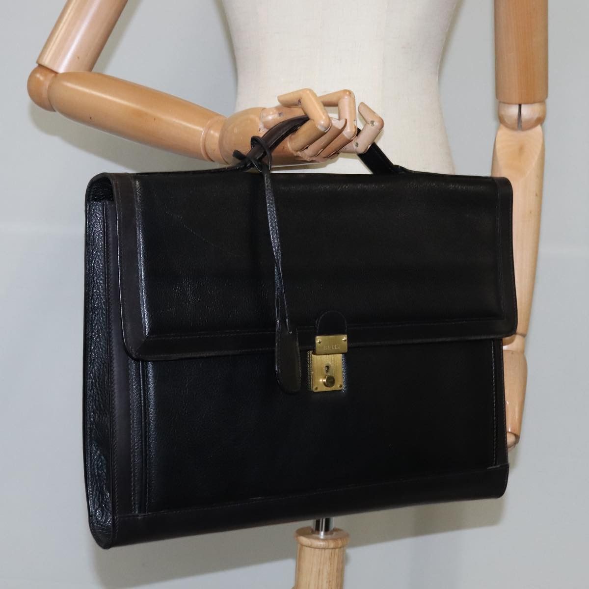 Bally Black Leather Briefcase Bag (Pre-Owned) Size ONE SIZE - 15 Thumbnail