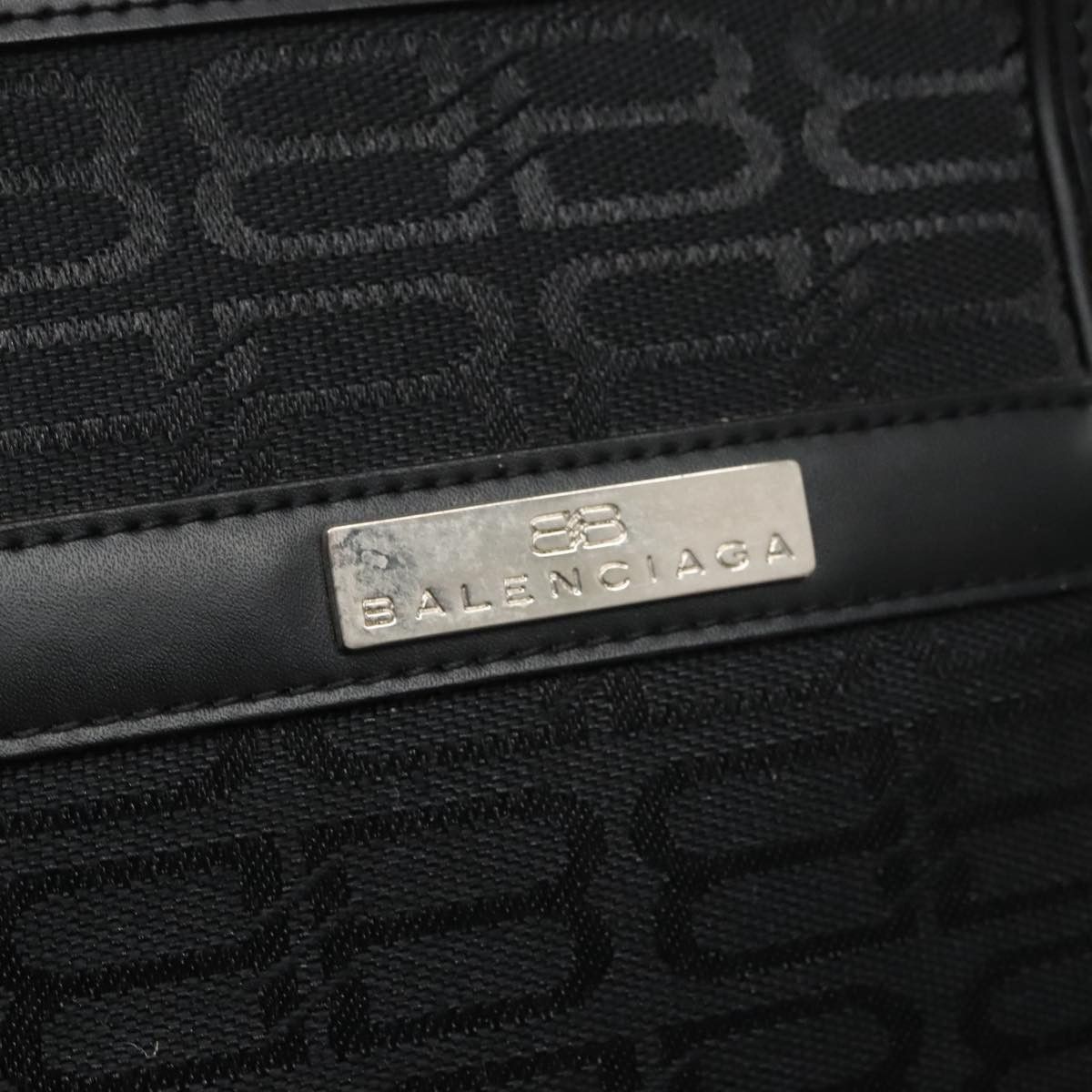 Balenciaga Bb Logo Black Canvas Handbag (Pre-Owned) Size ONE SIZE - 19 Thumbnail