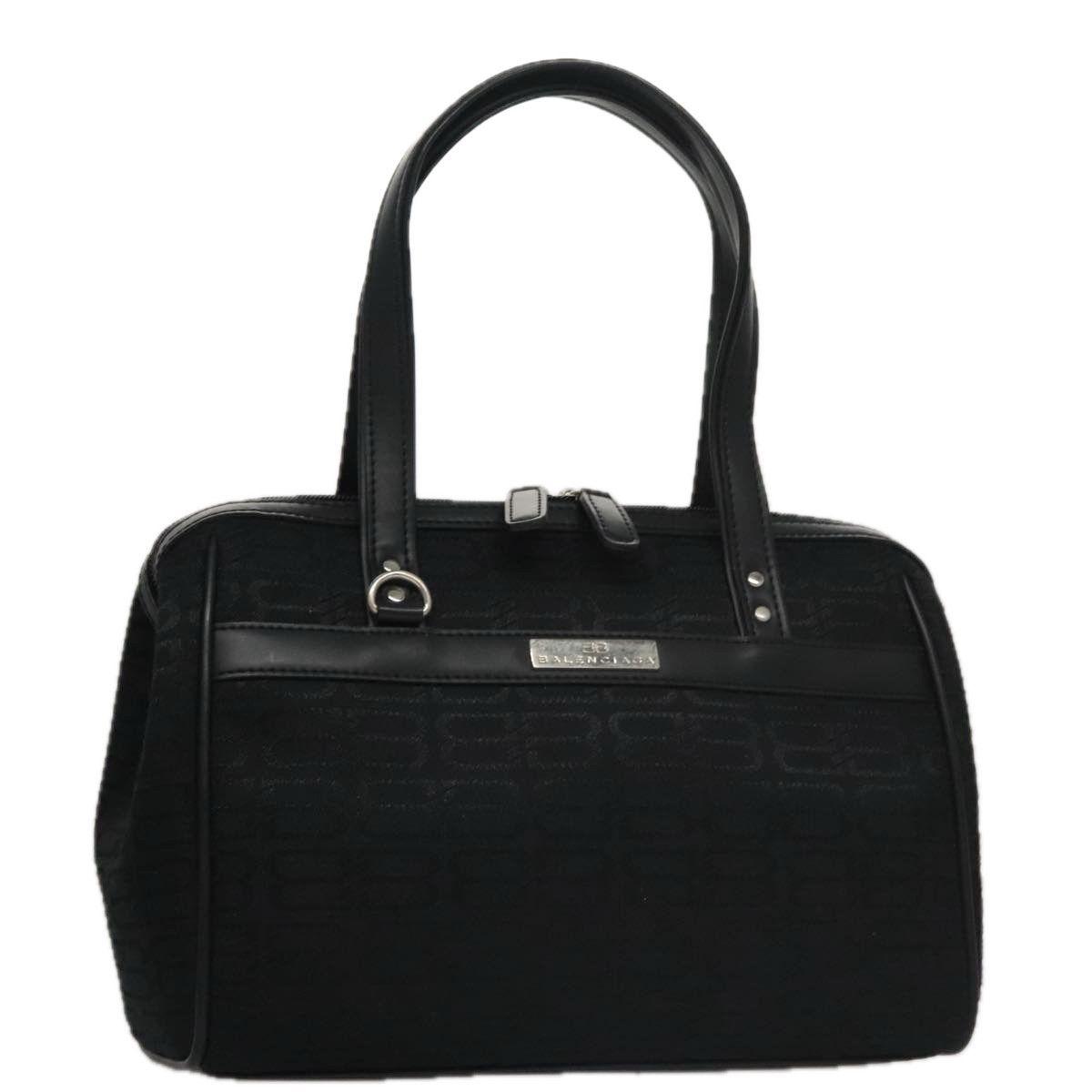 Balenciaga Bb Logo Black Canvas Handbag (Pre-Owned) Size ONE SIZE - 16 Thumbnail