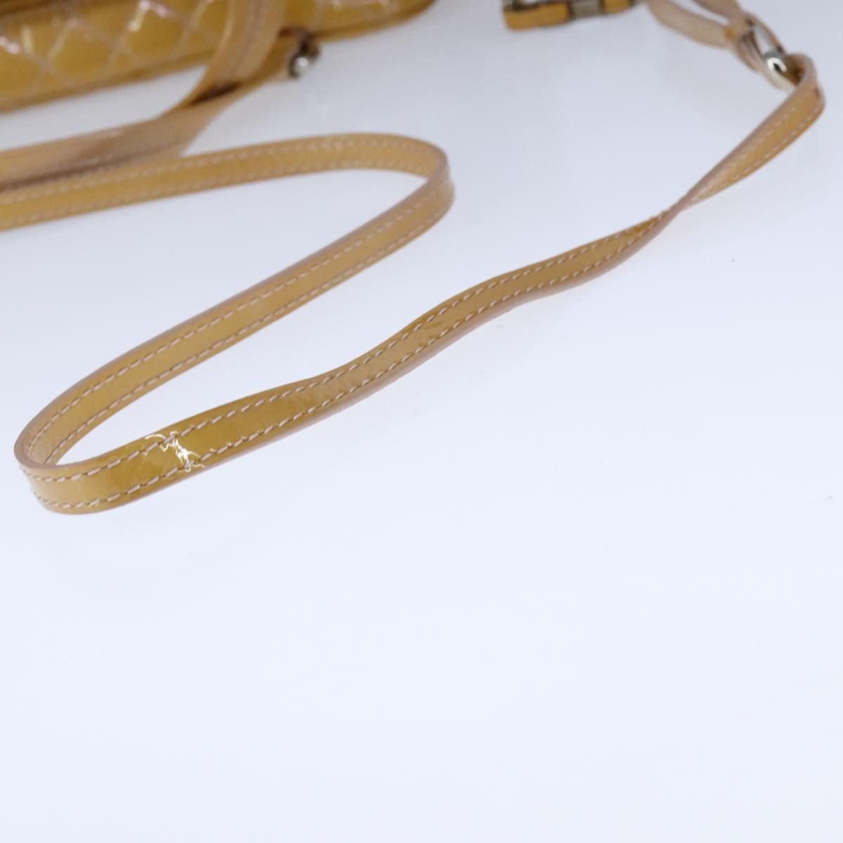 Salvatore Ferragamo Vara Yellow Patent Leather Handbag (Pre-Owned) Size ONE SIZE - 12 Thumbnail
