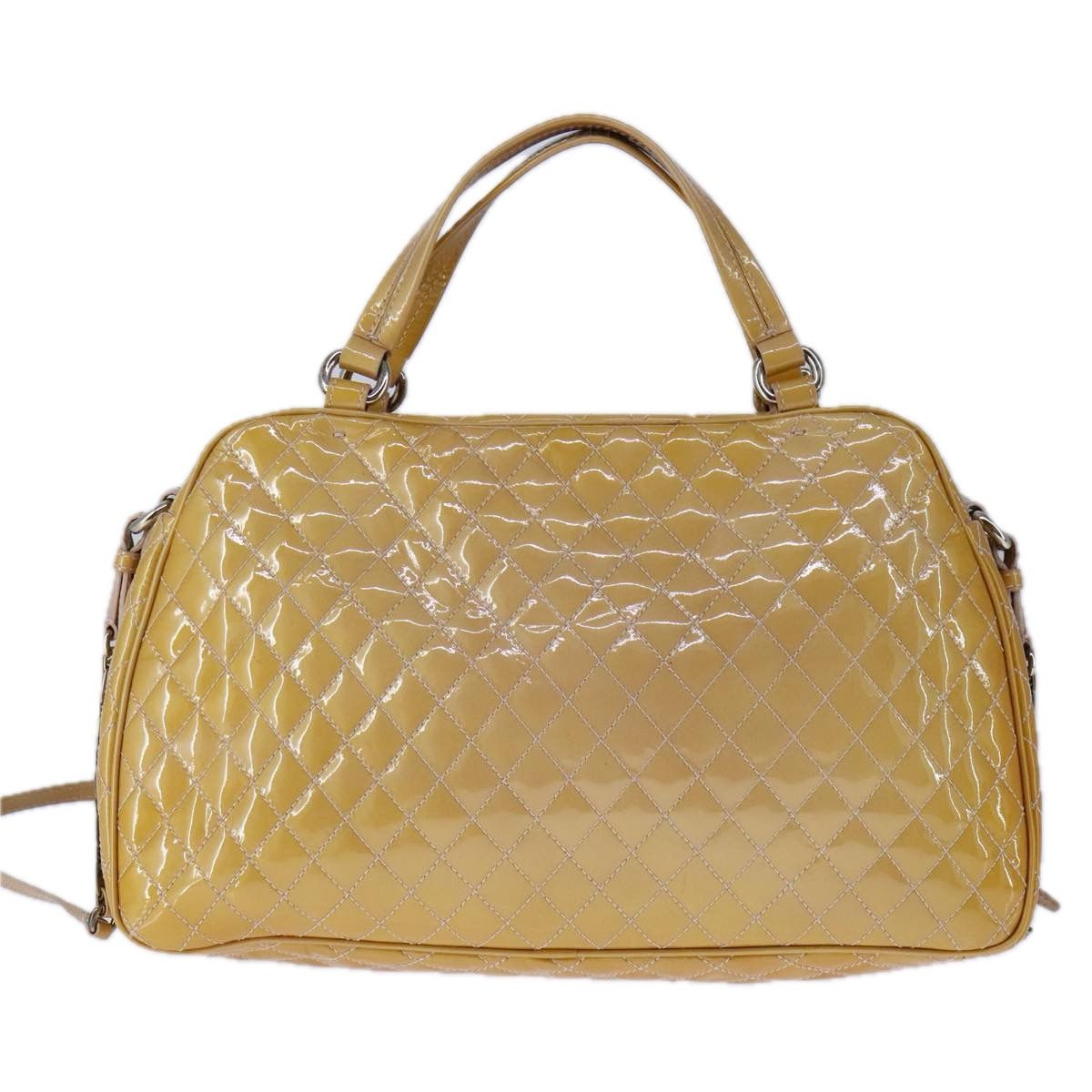 Salvatore Ferragamo Vara Yellow Patent Leather Handbag (Pre-Owned) Size ONE SIZE - 2 Thumbnail