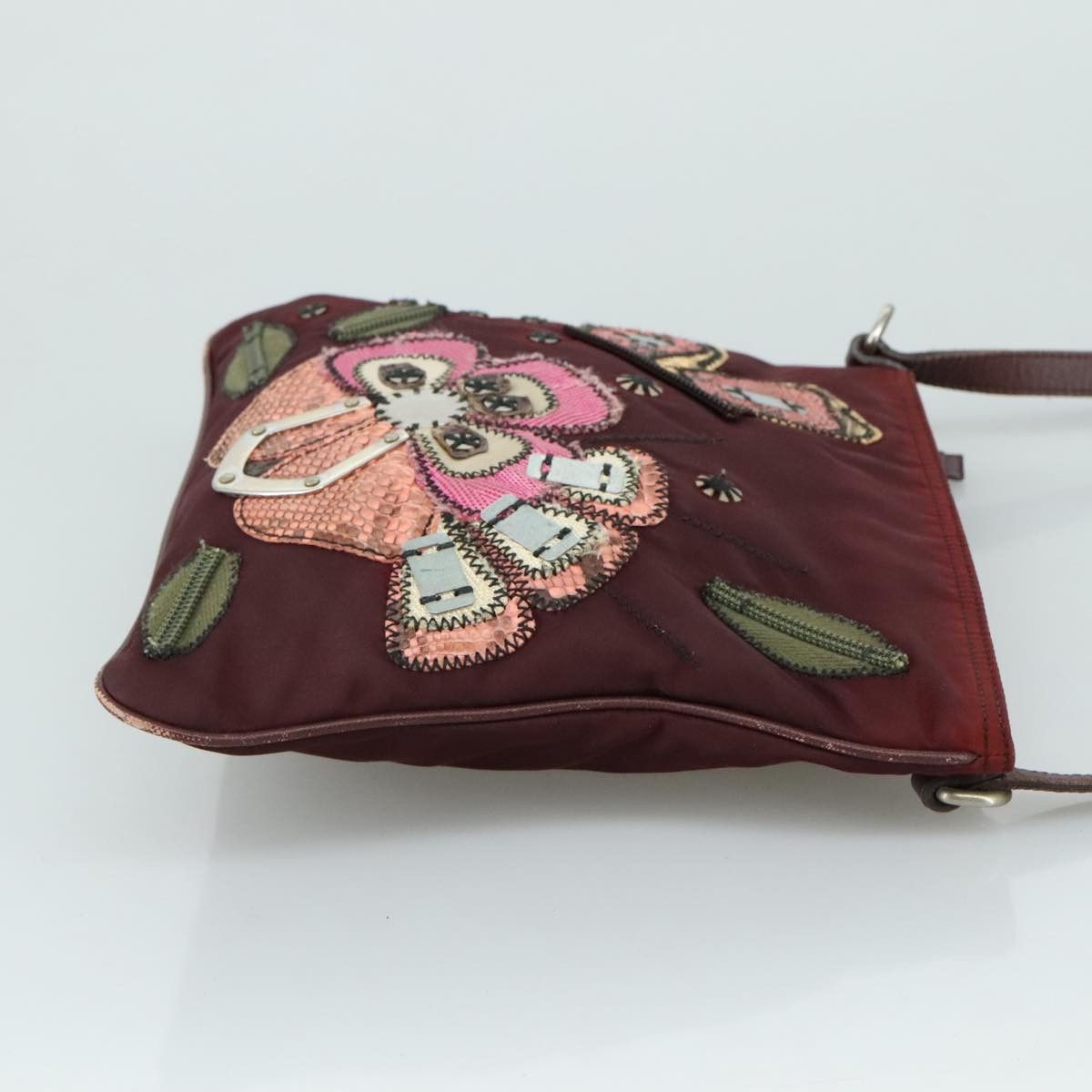 Prada Tessuto Purple Synthetic Shoulder Bag (Pre-Owned) Size ONE SIZE - 3 Thumbnail