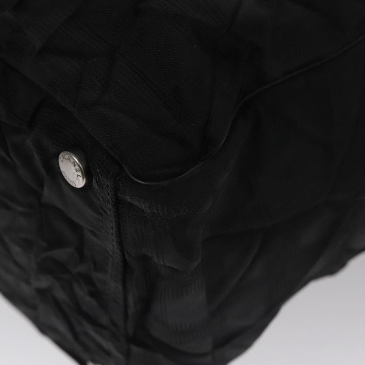 Chanel Travel Line Black Synthetic Shoulder Bag (Pre-Owned) Size ONE SIZE - 10 Thumbnail