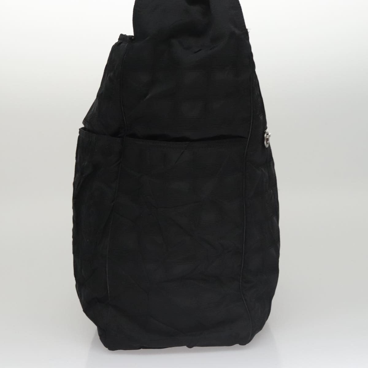 Chanel Travel Line Black Synthetic Shoulder Bag (Pre-Owned) Size ONE SIZE - 4 Thumbnail