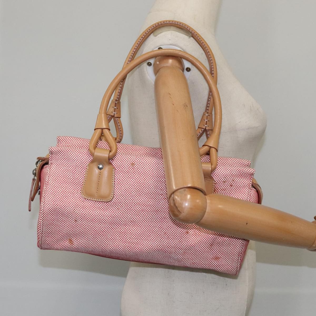 Burberry Red Canvas Handbag (Pre-Owned) Size ONE SIZE - 13 Thumbnail