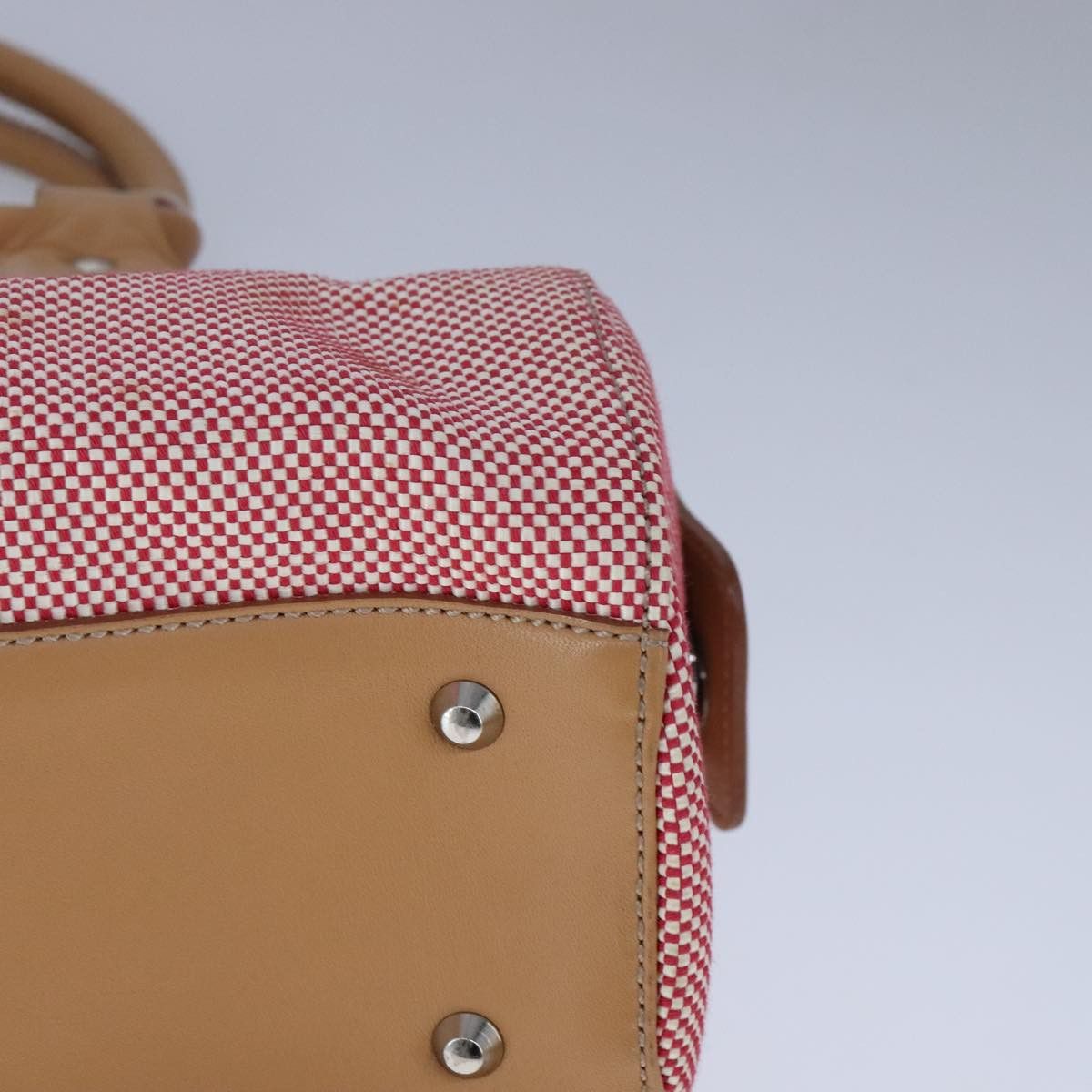 Burberry Red Canvas Handbag (Pre-Owned) Size ONE SIZE - 7 Thumbnail