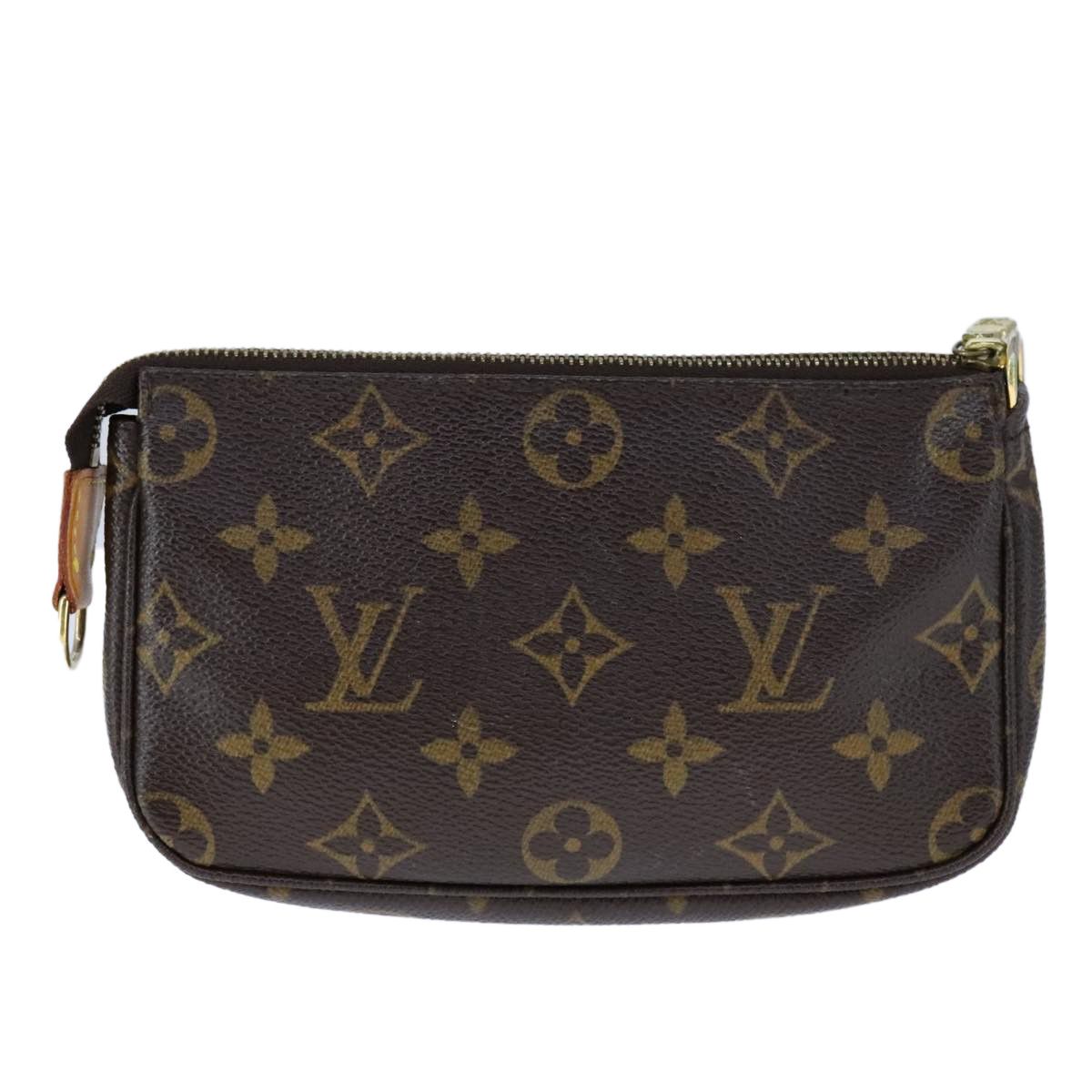 Louis Vuitton Mini Pochette Accessoires Brown Canvas Clutch Bag Size ONE SIZE - 2 Thumbnail