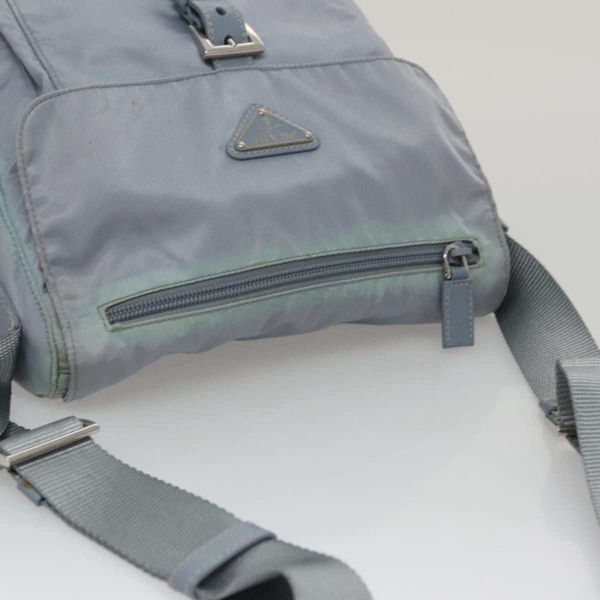 Prada Re-Nylon Blue Synthetic Shoulder Bag (Pre-Owned) Size ONE SIZE - 16 Thumbnail